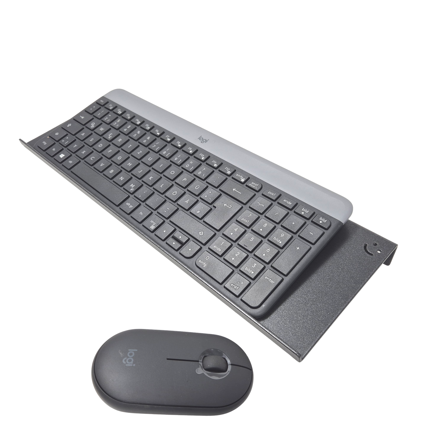Tastaturhalterung Tastatur Wandhalter mit Mausablage Anthrazit