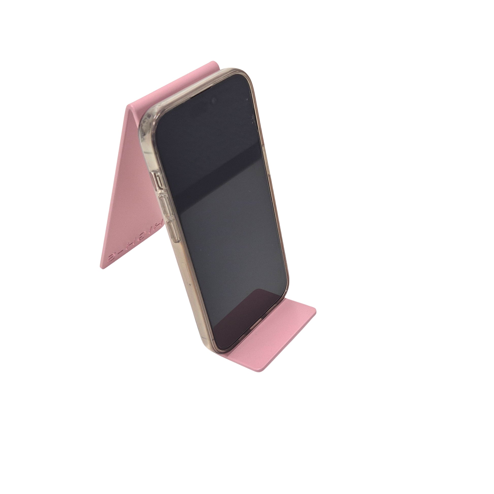 rosa Metall-Handyhalter Highfive Engineering für Schreibtisch, Smartphone Ständer