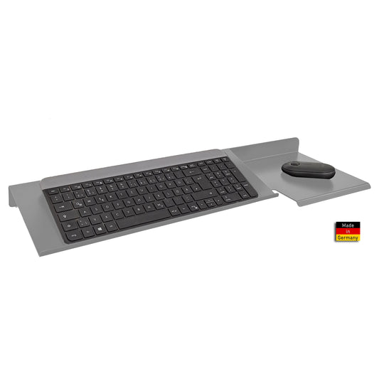 Tastaturhalterung / Tastatur Wandhalter mit Mausablage / Anthrazit