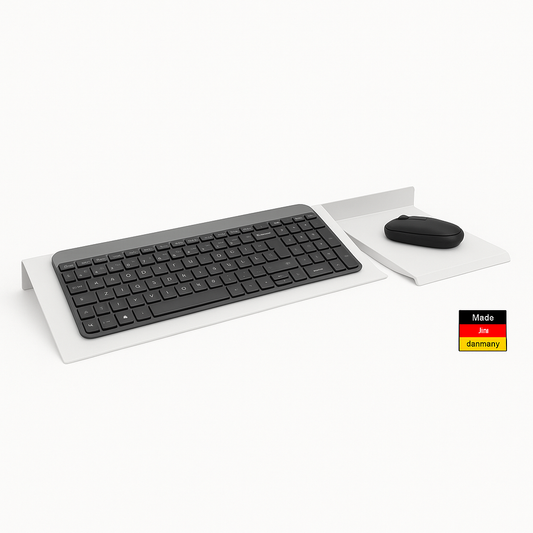 Keyboard Supprt weiss Highfive Engineering Halterung mit Maus Pad Wandhalter