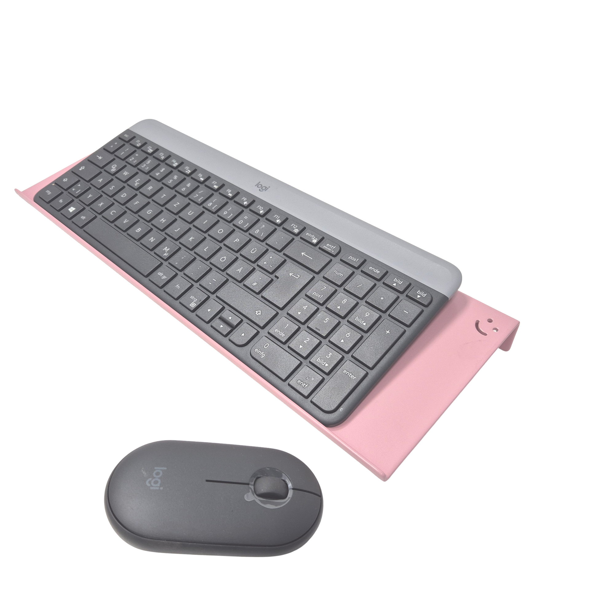 Tastaturhalterung Tastatur Wandhalter mit Mausablage Rosa Pink