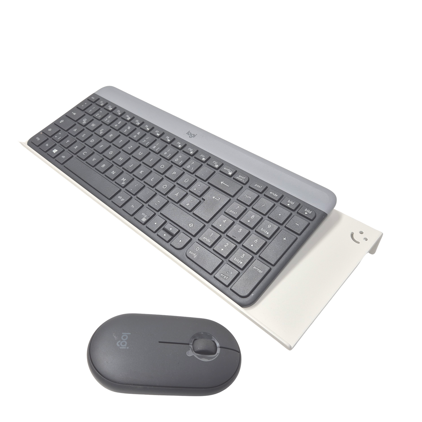 Tastaturhalterung Tastatur Wandhalter mit Mausablage weiß