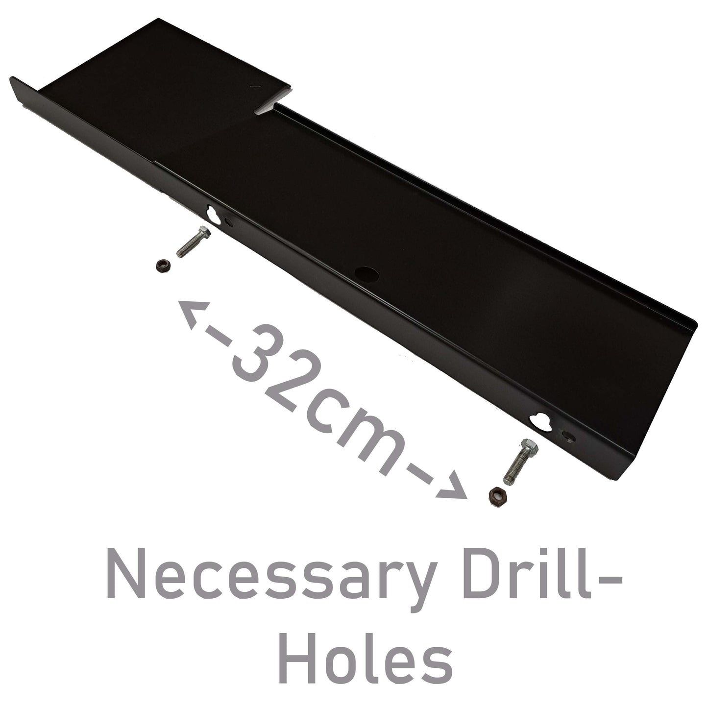 Tastaturhalterung / Tastatur Wandhalter mit Mausablage / Rot Maße