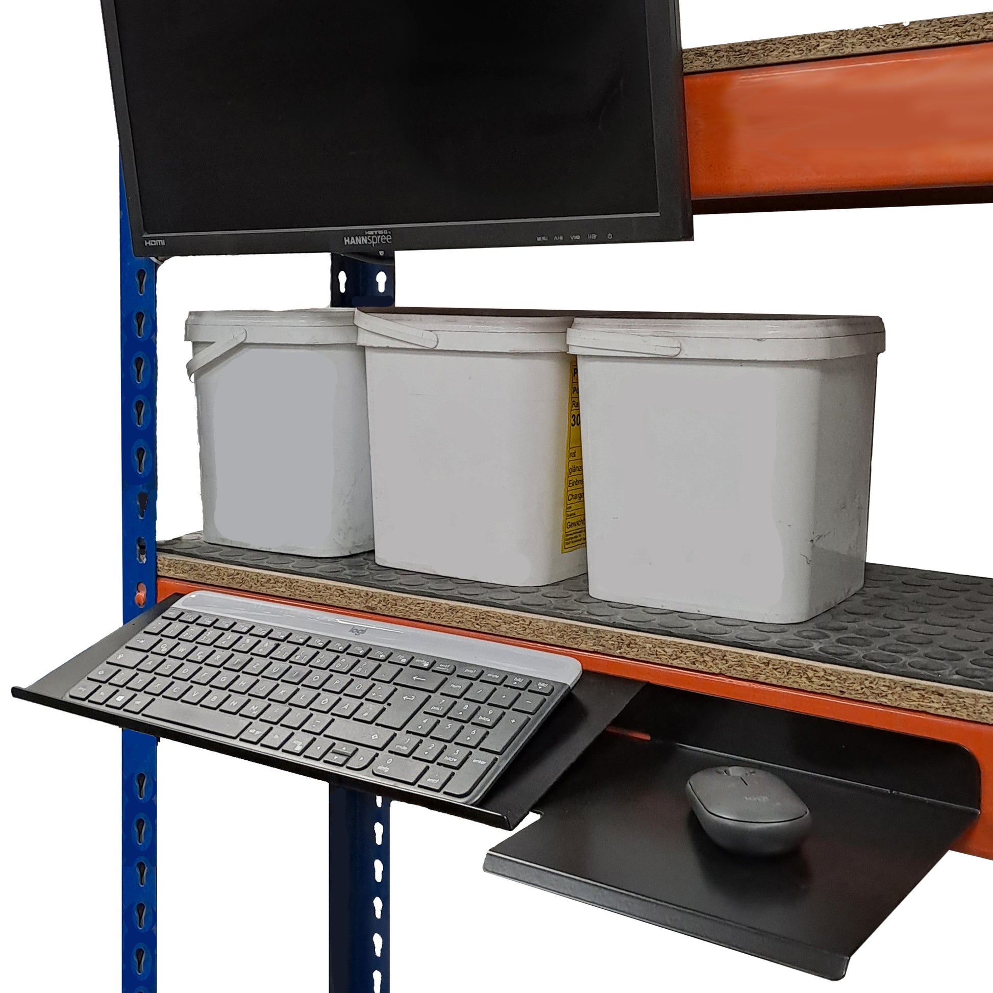 Tastaturhalterung / Tastatur Wandhalter mit Mausablage Anwendung