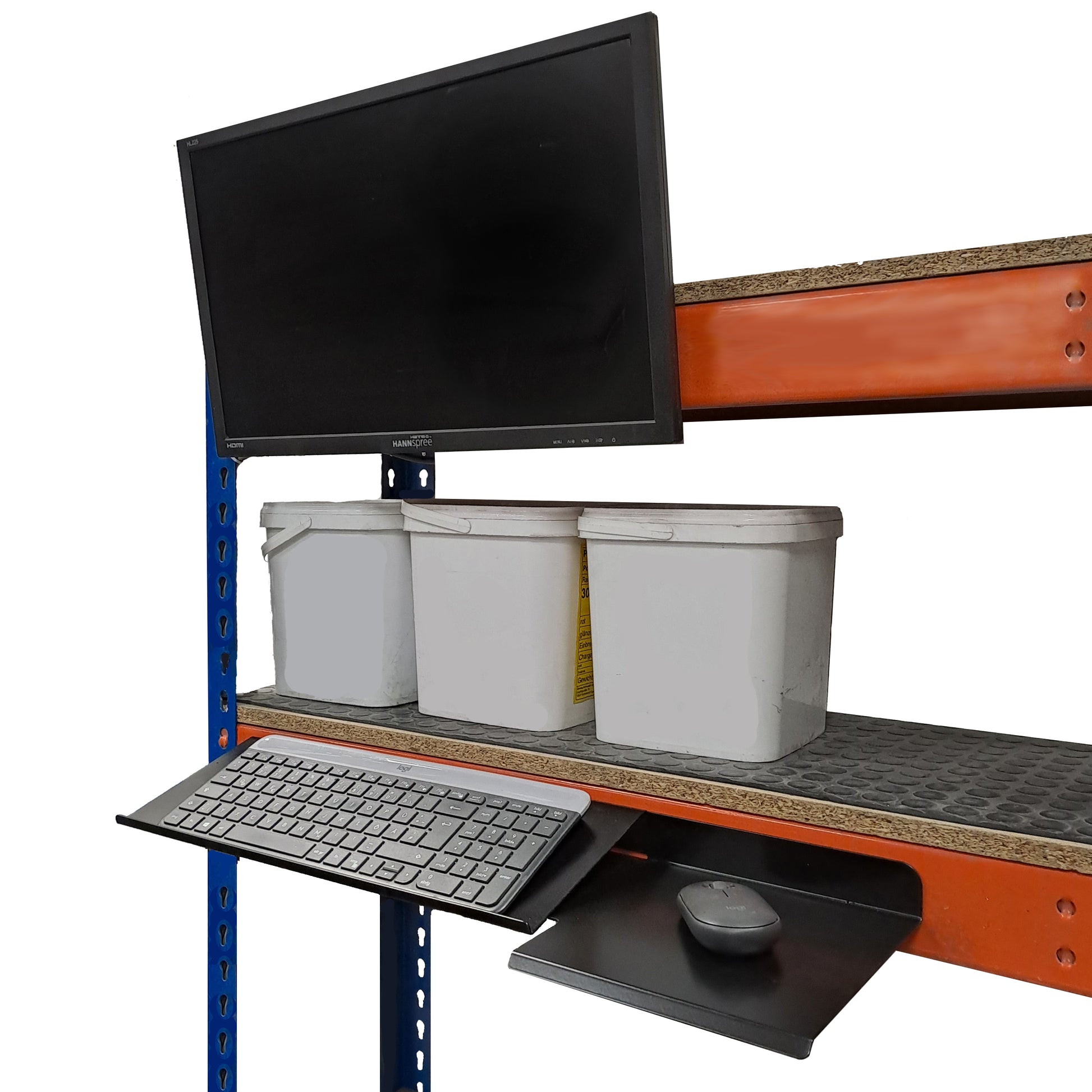 Tastaturhalterung / Tastatur Wandhalter mit Mausablage Anwendung Regal