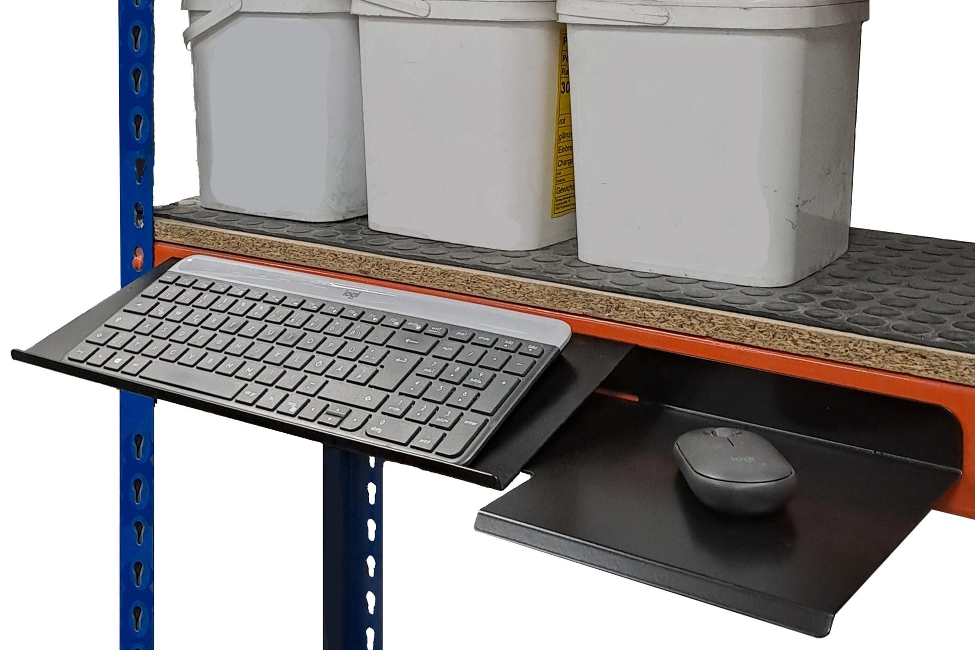 Tastaturhalterung / Tastatur Wandhalter mit Mausablage Anwendung