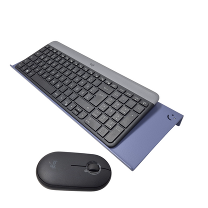 Tastaturhalterung Tastatur Wandhalter mit Mausablage Blau