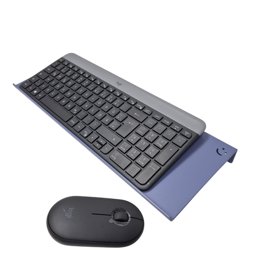 Tastaturhalterung Tastatur Wandhalter mit Mausablage Blau
